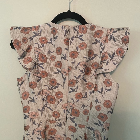 Gal Meets Glam Lola Dancing Daisy Jacquard Dress - Picture 9 of 9